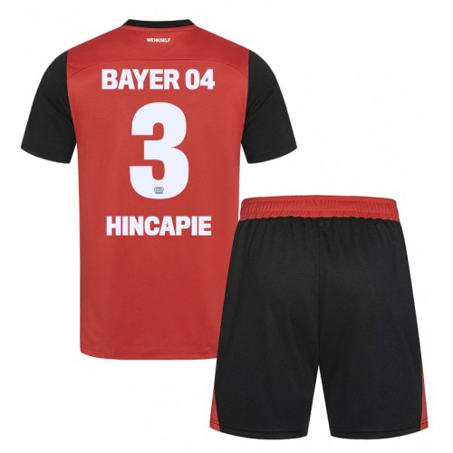 Bayer Leverkusen Piero Hincapie #3 Domaci Dres za djecu 2024-25 Kratak Rukav (+ Kratke hlače)